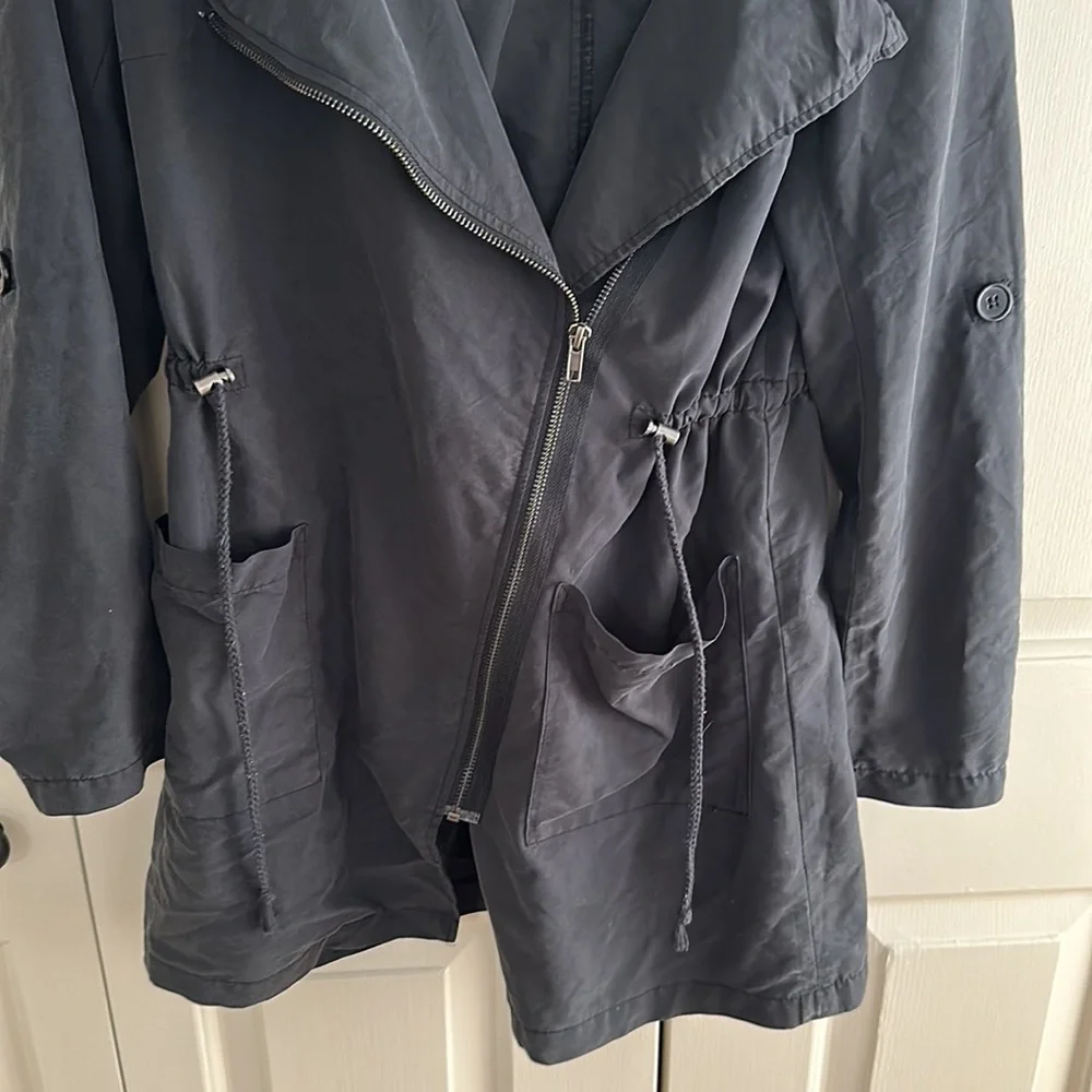 Zara charcoal hooded lightweight jacket size M - Picture 4 of 4